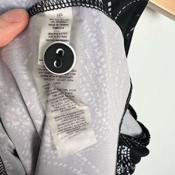 EP New York Golf Tennis Sleeveless Athletic Dress Black White Pattern M - Picture 9 of 12